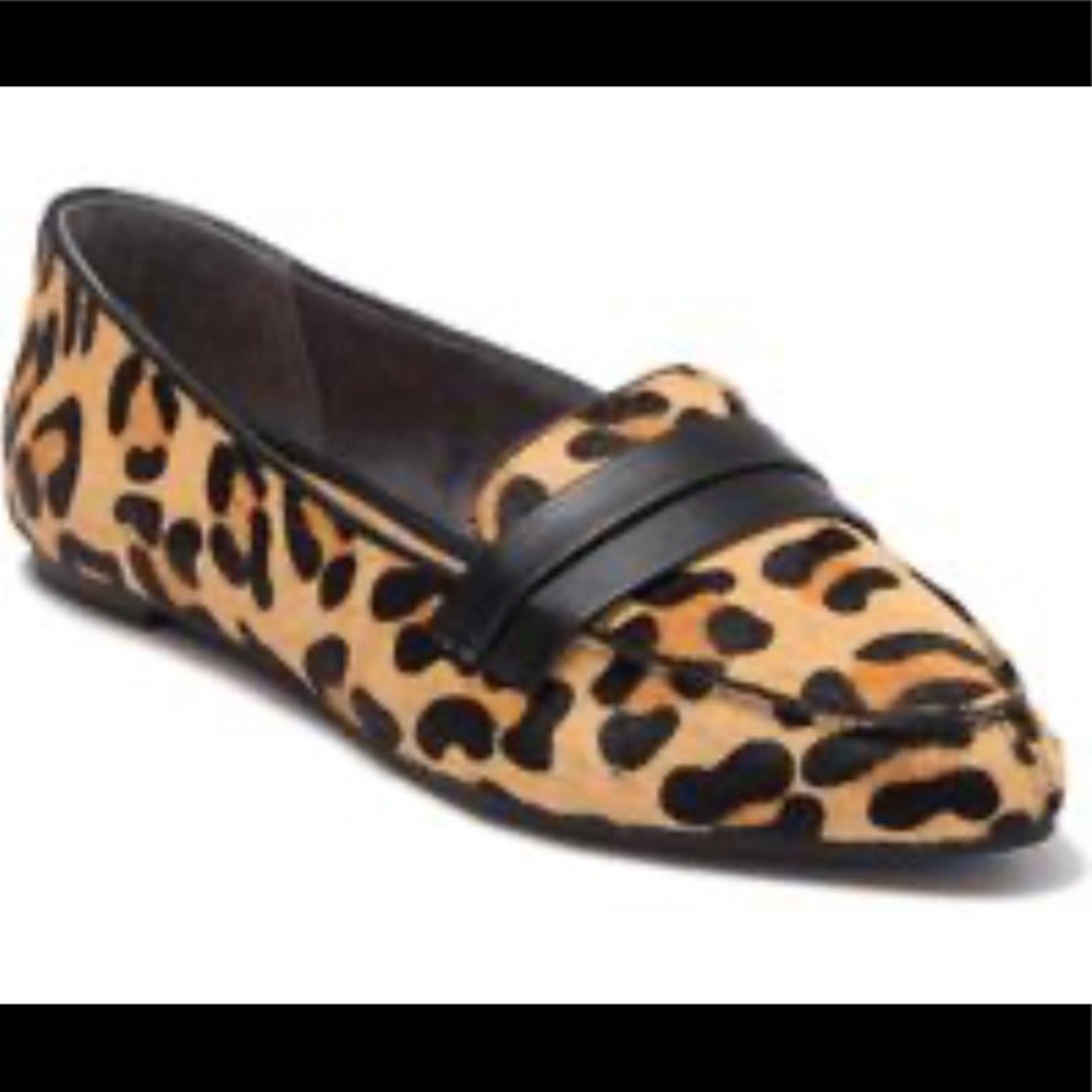 NEW Me Too alissa jaguar print calf hair flat NEW